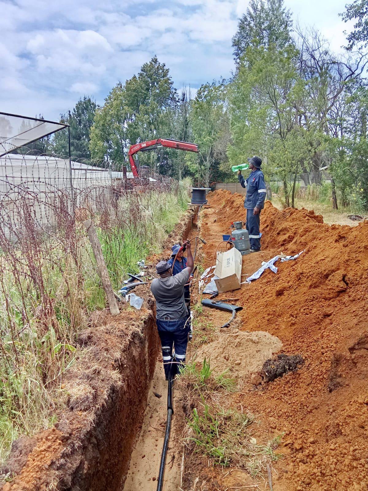 Underground cable installation