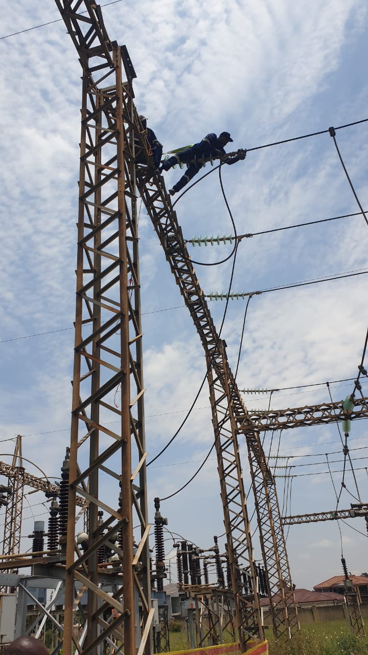 Switchyard overview during construction works